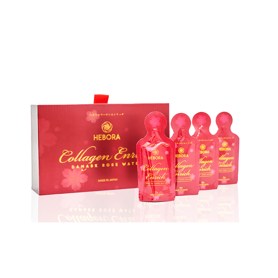 Nước uống Hebora Collagen Enrich Damask ( 28 túi x 15ml )